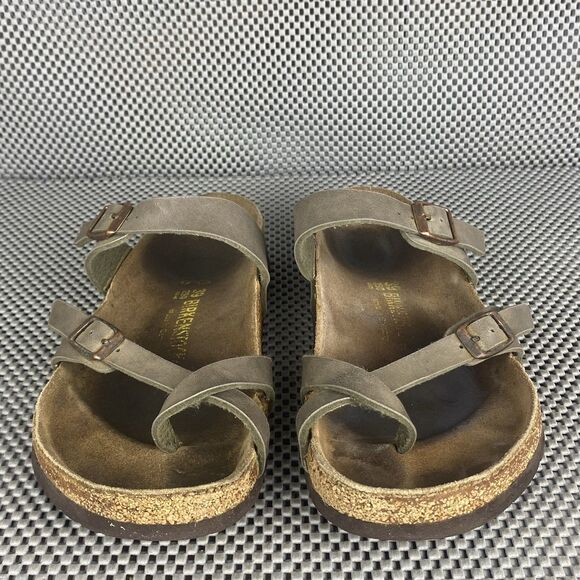 Birkenstock Mayari Adult Sandals 39 L8 M6 Brown Thong Buckle Made In Germany - Picture 6 of 14